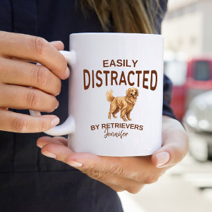 Taza De Café Distracción divertida por recuperadores personaliz