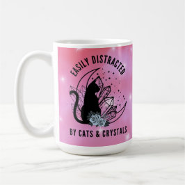 Taza De Café Distracción fácil por parte de gatos y cristales B