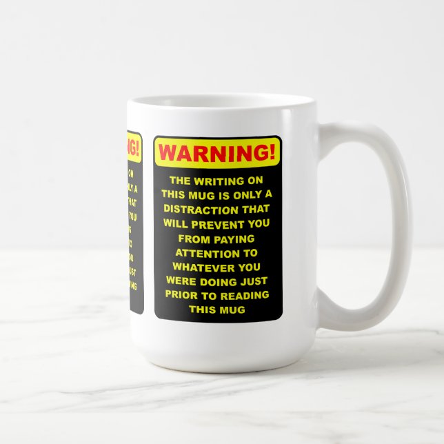 Taza De Café Distraction Funny Mug (Derecha)