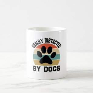 Taza De Café Distrado Fácilmente Por Perros