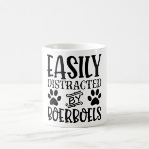 Taza De Café Distraído Fácilmente Por Boerboels Perro Gracios