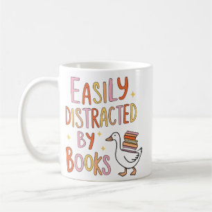 Taza De Café Distraído fácilmente por libros