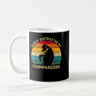 Taza De Café Distraído Fácilmente Por Los Chimpancés Cute Chimp