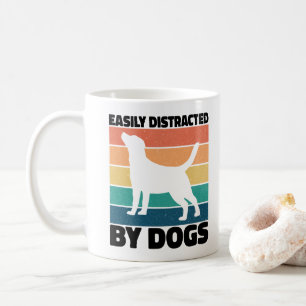 Taza De Café Distraídos Fácilmente Por Perros Perros Memes Grac