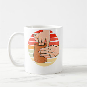 Taza De Café Distribuidor de cerámica de alfarería vintage retr