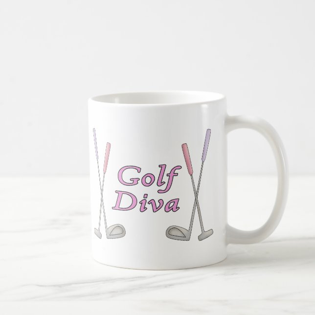 Taza De Café Diva del golf (Derecha)