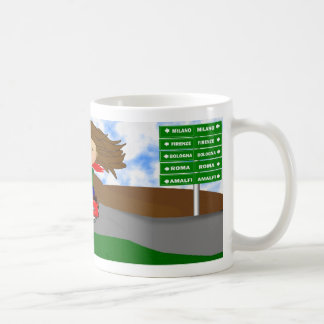 Taza De Café Diva del Vespa - viaje por carretera italiano