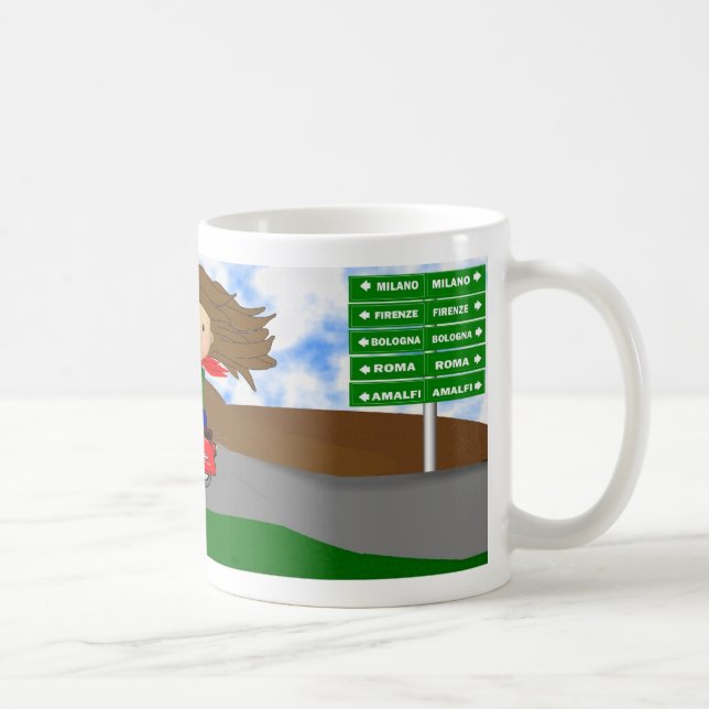 Taza De Café Diva del Vespa - viaje por carretera italiano (Derecha)