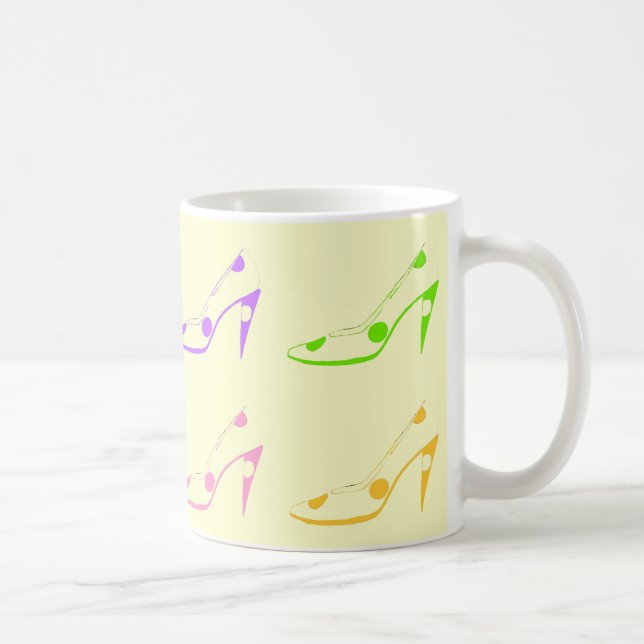 Taza De Café Diva estropeada del zapato del tacón alto (Derecha)