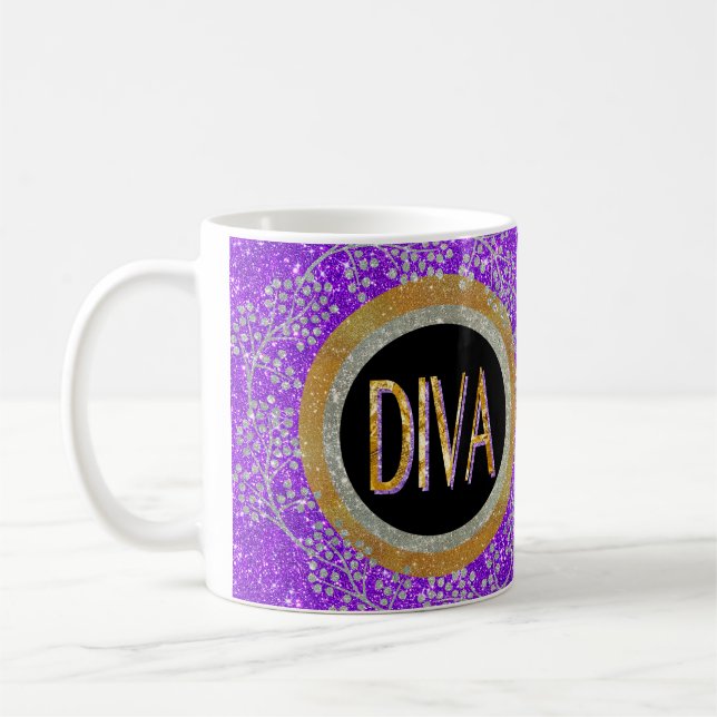 Taza De Café Diva Sparkle (Izquierda)
