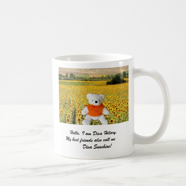 Taza De Café divahil,          hola, soy diva Hilary.   Mi… (Derecha)