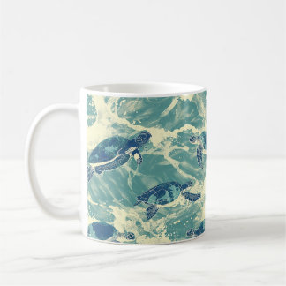 Taza De Café Dive Deep - Compañero de café de tortuga marina