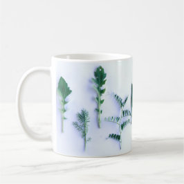 Taza De Café Diversas formas Verdes Sensación de la Naturaleza