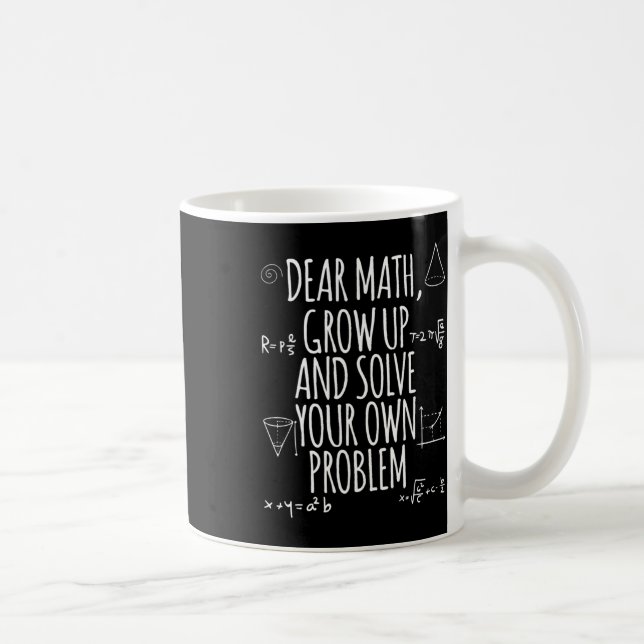 Taza De Café Diversas matemáticas citan a Chicas de sexo mascul (Derecha)