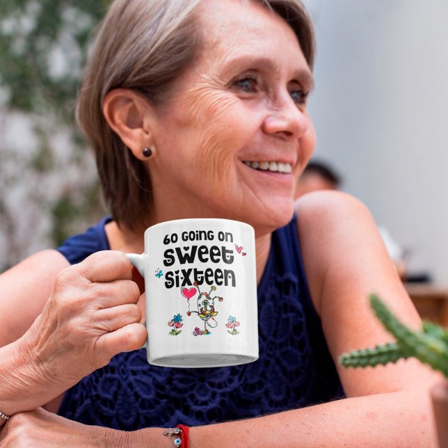Taza De Café Diversión 60 De La Dulce Vaca Personalizado (Subido por el creador)