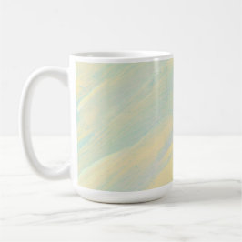 Taza De Café Diversión Amarillo y Turquesa