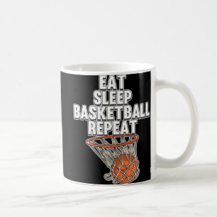 Taza De Café Diversión Comer Sleep Baloncesto Repetir juego de 
