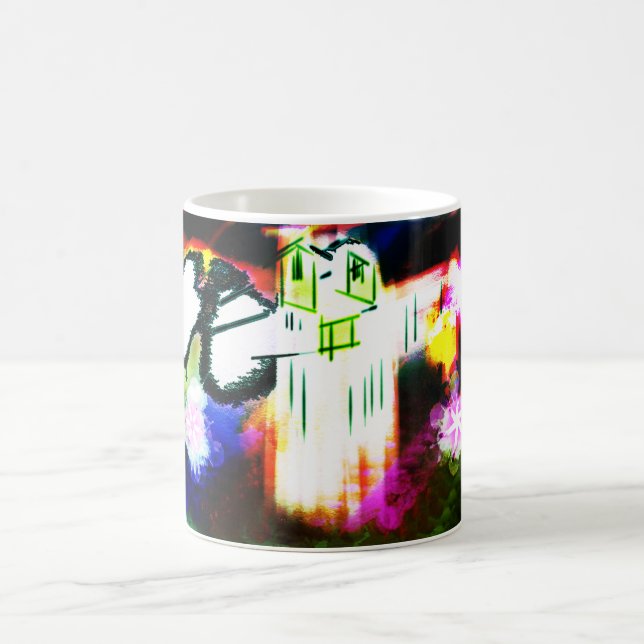 Taza De Café Diversión de búho de nieve (Centro)