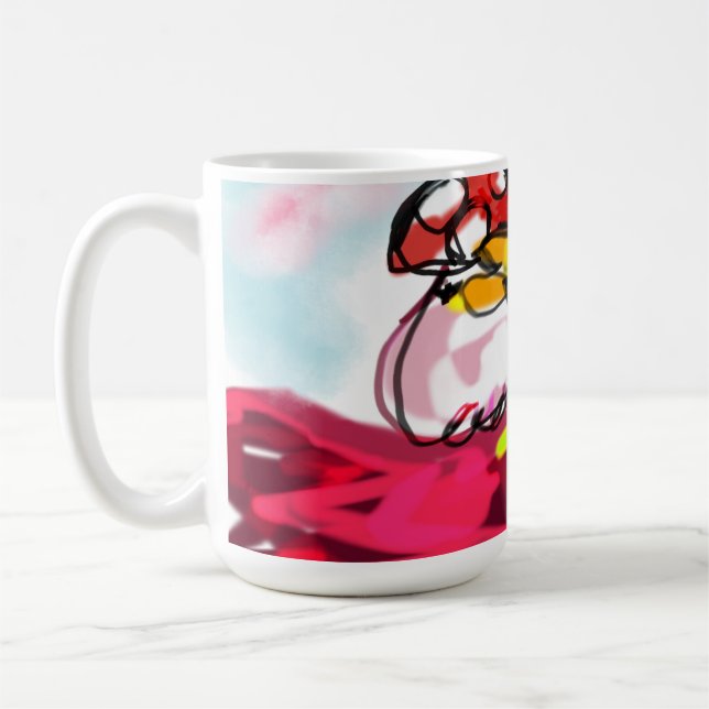Taza De Café Diversión de hongos de rana (Izquierda)