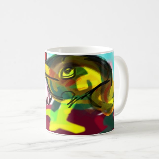 Taza De Café Diversión de hongos de rana (Anverso derecho)