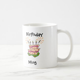 Taza De Café Diversión de la torta de cumpleaños