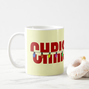 Taza De Café Diversión de Luces de Navidad Frío Festivo Navidad
