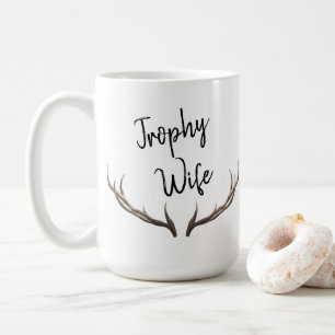 Taza De Café Diversión de Trophy Wife Horns