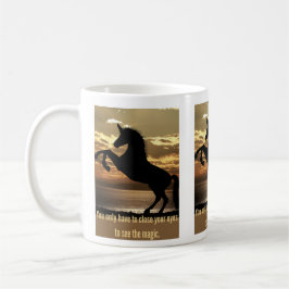 Taza De Café Diversión de unicornio en la playa