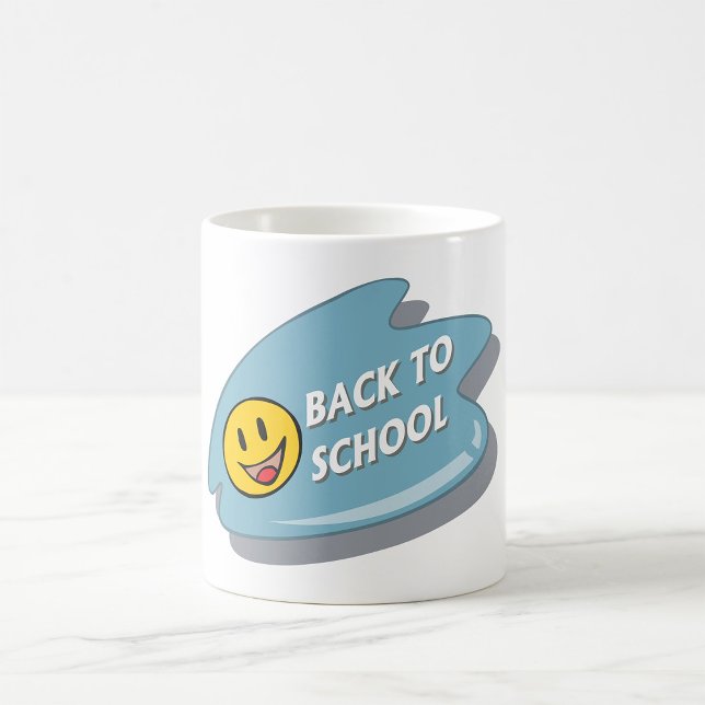 Taza De Café Diversión de vuelta a la escuela Cara sonriente (Subido por el creador)