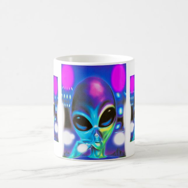Taza De Café Diversión del Encuentro Alien (Centro)