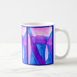 Taza De Café DIVERSIÓN en arte abstracto del fondo