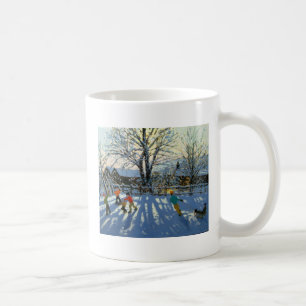 Taza De Café Diversión en la nieve Tideswell Derbyshire