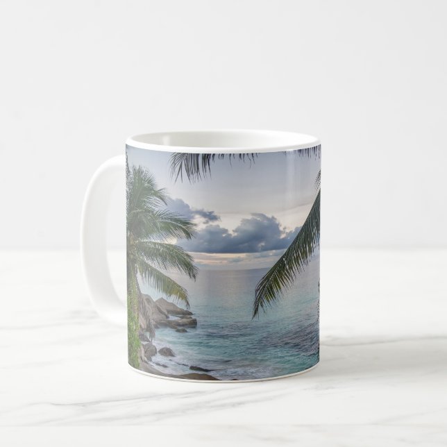 Taza De Café Diversión En La Playa (Anverso izquierdo)