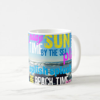Taza De Café Diversión en la playa de verano