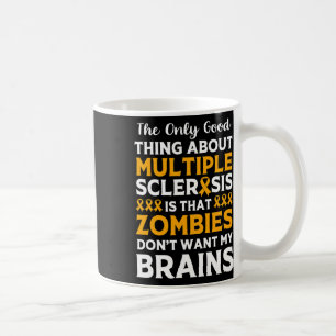 Taza De Café Diversión guerrera Esclerosis múltiple Zombie