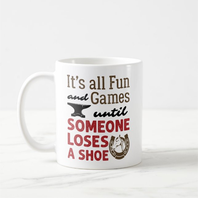 Taza De Café Diversión más divertida y juegos hasta que alguien (Izquierda)
