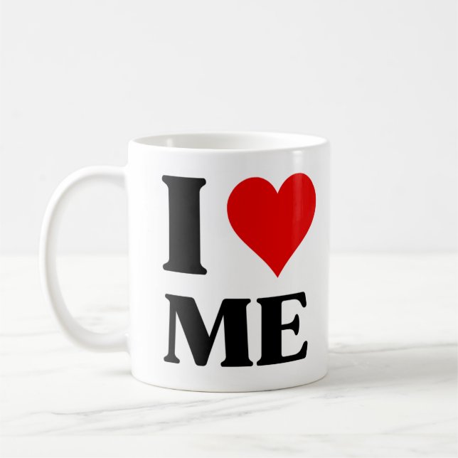 Taza De Café Diversión, me amo Mug (Izquierda)