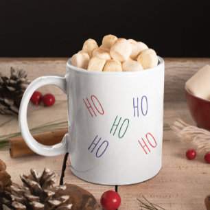 Taza De Café Diversión minimalista Navidades de Ho Ho Ho Ho Ho