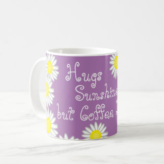 Taza De Café Diversión morada amarilla y blanca de margarita di