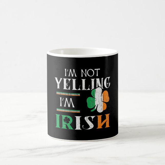 Taza De Café Diversión, no gritar, estoy en irlandés coincidien (Centro)