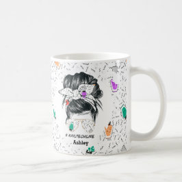 Taza De Café Diversión personalizada de Nail Tech Life colorida