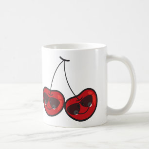Taza De Café Diversión personalizado y cerezas Cheeky Guay con