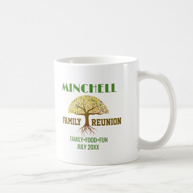 Taza De Café Diversión! Reunión familiar personalizada (Derecha)