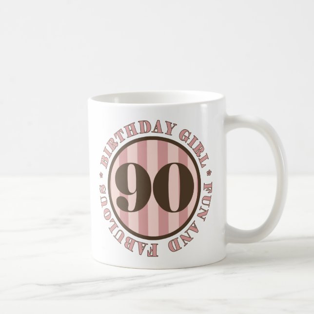 Taza De Café Diversión y fabulosos regalos de cumpleaños número (Derecha)