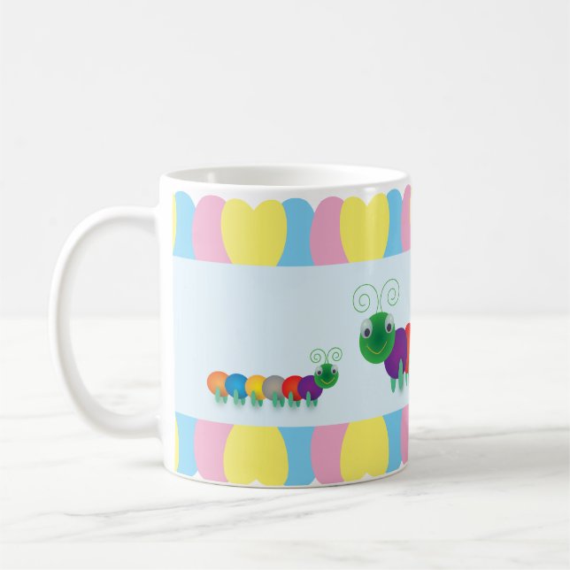 Taza De Café Diversión y orugas lindas (Izquierda)
