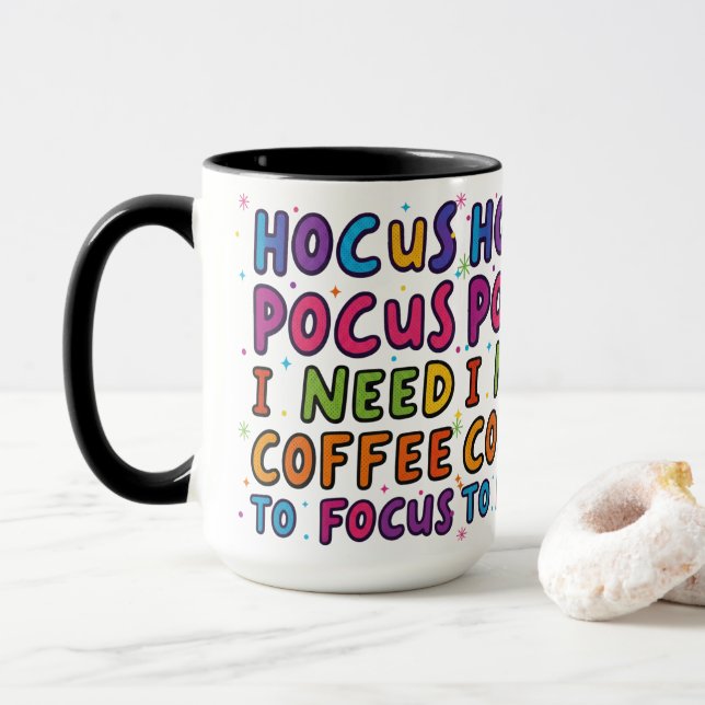 Taza de café divertida (Con donut)
