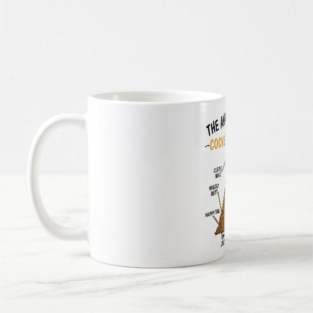 Taza De Café Divertida Anatomía De Un Cocker Spaniel Para Los A (Izquierda)