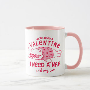 Taza de café divertida anti-San Valentín para dorm