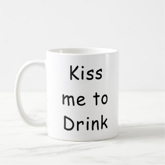 Taza De Café Divertida Besa Me Para Beber