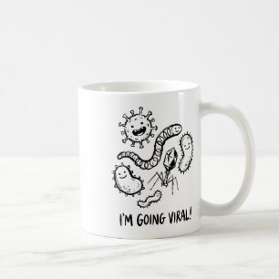 Taza De Café Divertida Biología Germen Microbio Virus Profesor